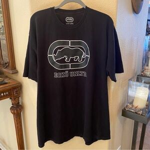 ECKO UNLTD. Men Black White Graphic T-Shirt Size 2XL